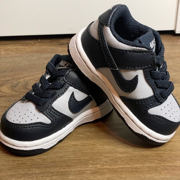 New With No Box Nike Dunk Low TDE Georgetown Grey/Navy Size 3C - Picture 7 of 10